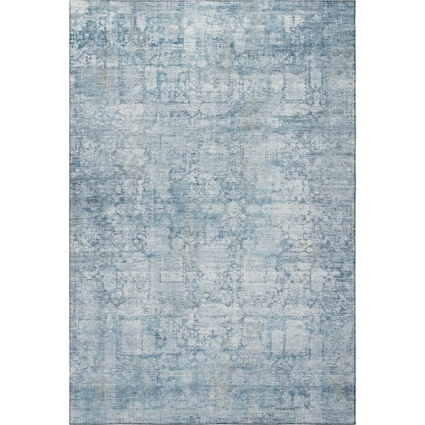 HomeRoots 10' Blue and Ivory Oriental Washable Area Rug - Durable, UV-Protected, Stylish for Every Space 700649