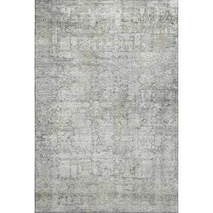 HomeRoots 10' Gray and Silver Oriental Washable Area Rug - UV Protected, Durable, Stylish for Busy Homes 700655