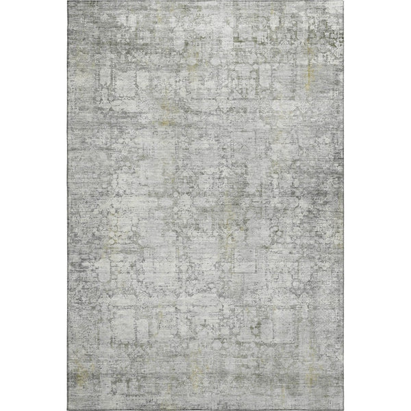 HomeRoots 10' Gray and Silver Oriental Washable Area Rug - UV Protected, Durable, Stylish for Busy Homes 700655