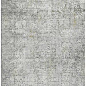 HomeRoots 10' Gray and Silver Oriental Washable Area Rug - UV Protected, Durable, Stylish for Busy Homes 700655