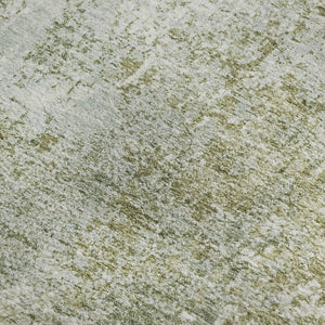 HomeRoots 8' X 10' Artichoke Green Abstract Washable Area Rug with UV Protection for Stylish Home Décor 700671