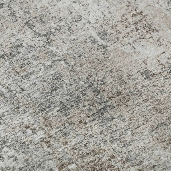 HomeRoots 5' X 8' Brown And Ivory Washable Area Rug – Stain-Resistant, UV Protected, Perfect for Pets & Kids! 700675