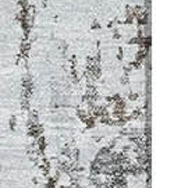 HomeRoots 10' Brown and Ivory Abstract Washable Area Rug - Durable, UV-Protected, Stain-Resistant Design 700679