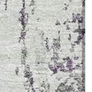 HomeRoots 5' X 8' Plum & Ivory Abstract Area Rug - Washable, UV Protected, Stylish & Durable for High-Traffic Areas 700687