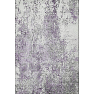 HomeRoots 9' X 12' Plush Plum & Ivory Abstract Area Rug – Washable, UV-Protected, Perfect for Modern Homes 700690