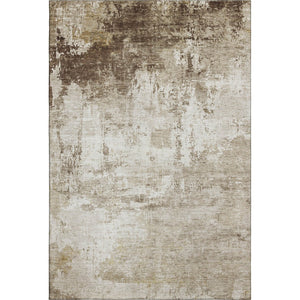 HomeRoots 5' X 8' Brown And Beige Abstract Area Rug - Modern, Washable, Stain-Resistant with UV Protection! 700699