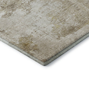 HomeRoots 5' X 8' Brown And Beige Abstract Area Rug - Modern, Washable, Stain-Resistant with UV Protection! 700699