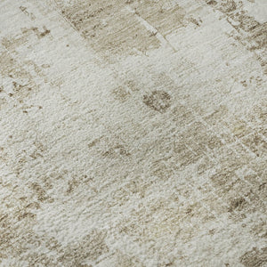 HomeRoots 5' X 8' Brown And Beige Abstract Area Rug - Modern, Washable, Stain-Resistant with UV Protection! 700699