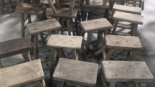 Lilys Vintage Stool Rectangular (Size & Finish Vary) 7007