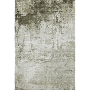 HomeRoots 8' X 10' Elegant Taupe & Ivory Abstract Washable Area Rug with UV Protection for High-Traffic Rooms 700725