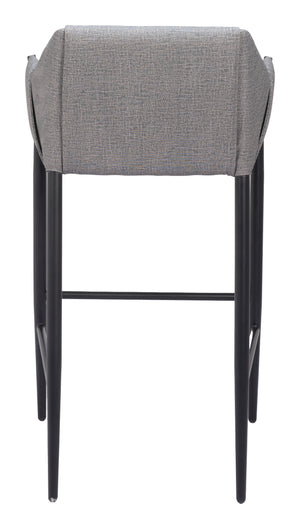 Andover Barstool Slate Gray 110169 Zuo Modern