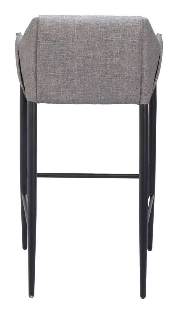 Andover Barstool Slate Gray 110169 Zuo Modern