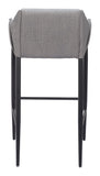 Andover Barstool Slate Gray 110169 Zuo Modern