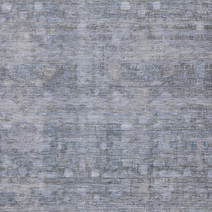 HomeRoots 10' Blue and Gray Geometric Washable Area Rug - Stylish, Durable, UV-Protected for Busy Homes! 700751