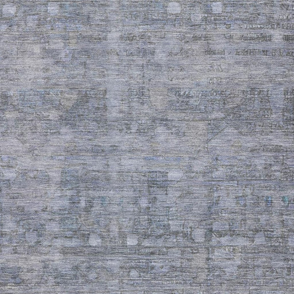 HomeRoots 10' Blue and Gray Geometric Washable Area Rug - Stylish, Durable, UV-Protected for Busy Homes! 700751