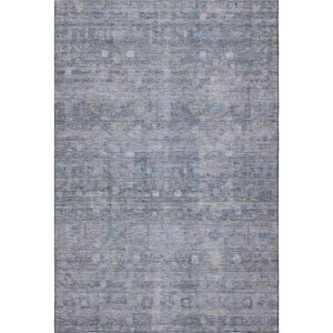 HomeRoots 10' Blue and Gray Geometric Washable Area Rug - Stylish, Durable, UV-Protected for Busy Homes! 700751