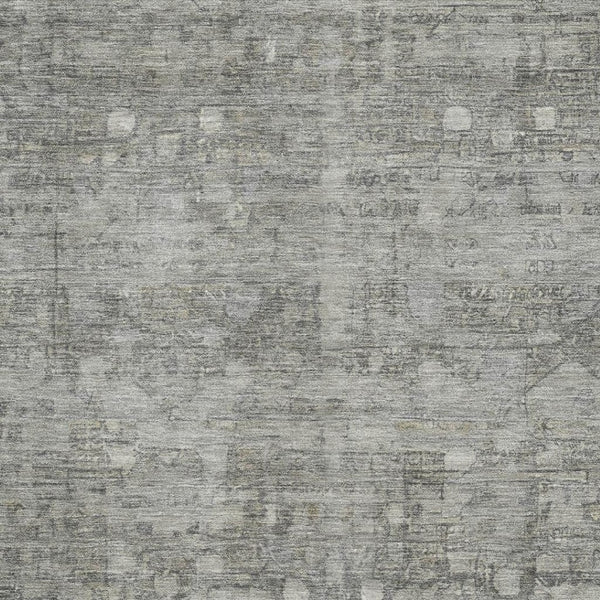 HomeRoots 5' X 8' Modern Pewter-Taupe Geometric Area Rug - Washable, UV-Protected, Durable for High Traffic Areas 700753