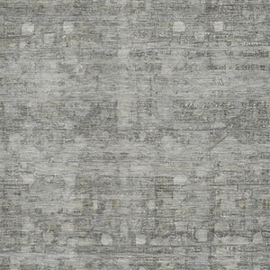 HomeRoots 8' X 10' Modern Pewter & Taupe Geometric Area Rug - Washable, UV Protected, and Stain Resistant Design 700755
