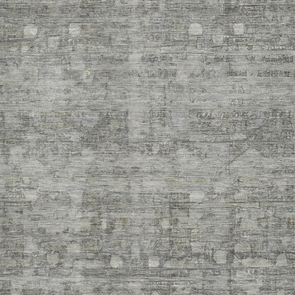 HomeRoots 8' X 10' Modern Pewter & Taupe Geometric Area Rug - Washable, UV Protected, and Stain Resistant Design 700755