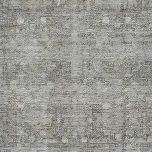 HomeRoots 10' X 14' Stylish Pewter & Taupe Geometric Washable Area Rug - UV Protected & Stain Resistant! 700757