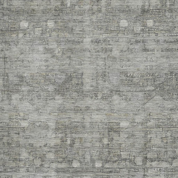 HomeRoots 10' X 14' Stylish Pewter & Taupe Geometric Washable Area Rug - UV Protected & Stain Resistant! 700757