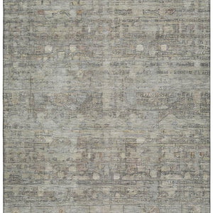 HomeRoots 9' X 12' Taupe Beige Geometric Washable Area Rug - Durable, Stylish, UV-Protected for High Traffic Areas 700762
