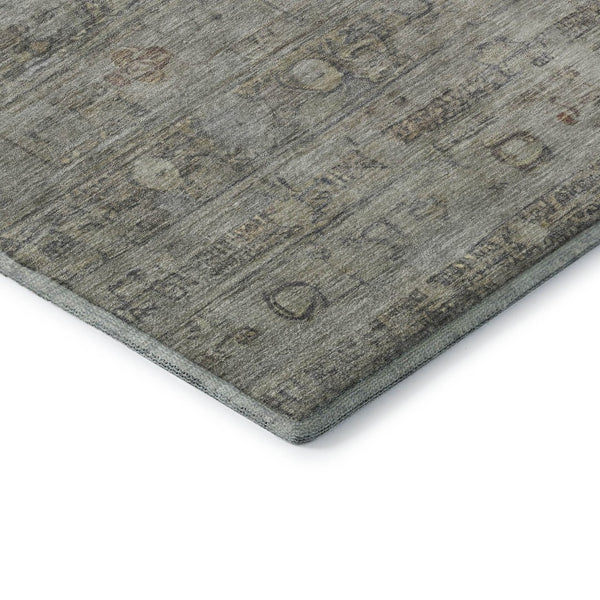 HomeRoots 10' X 14' Taupe & Beige Geometric Area Rug - Washable, UV-Protected, Perfect for High-Traffic Spaces 700763