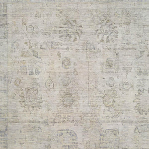 HomeRoots 5' X 8' Linen & Beige Washable Oriental Area Rug with UV Protection – Stain Resistant & Elegant Design 700771