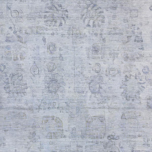 HomeRoots 5' X 8' Sky Blue & Gray Oriental Area Rug – Soft, Stain Resistant, UV Protected for Busy Homes 700783