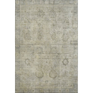 HomeRoots 5' X 8' Elegant Taupe and Beige Oriental Area Rug - Washable, UV Protected, Pet-Friendly Design 700789