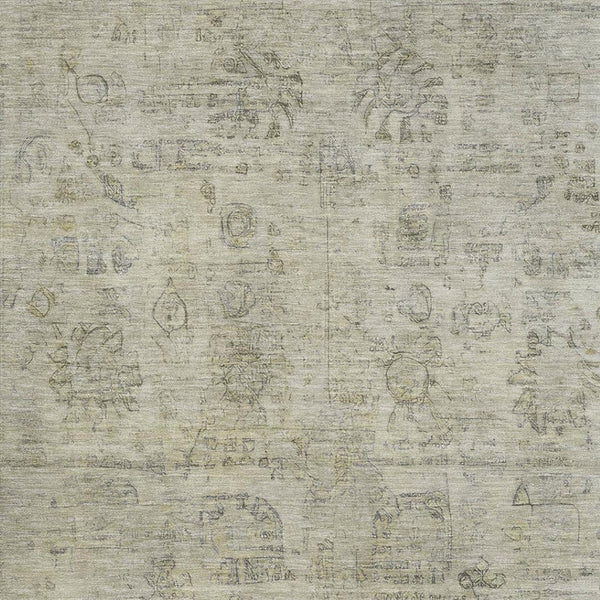 HomeRoots 9' X 12' Taupe and Beige Oriental Area Rug - Durable, Washable, UV Protected for Busy Homes & Style 700792