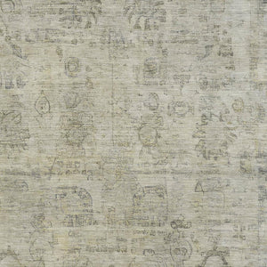 HomeRoots 10' X 14' Taupe & Beige Washable Oriental Area Rug with UV Protection for Busy Homes & Pets 700793