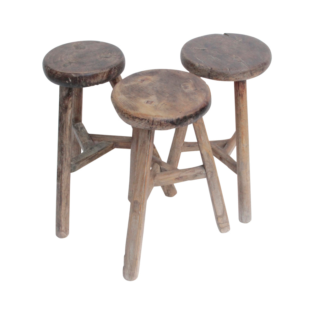 Lilys Vintage Round Stool (Size & Finish Vary) 70080140