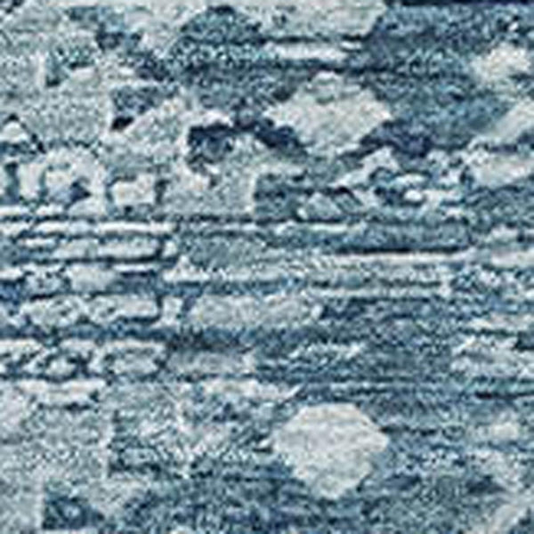 HomeRoots 8' X 10' Denim Blue & Ivory Oriental Area Rug – Washable, Stain Resistant, UV Protected & Stylish 700851