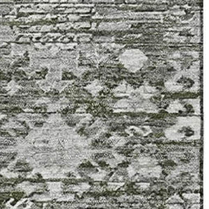 HomeRoots 9' X 12' Pewter and Silver Oriental Area Rug - Washable, UV Protected, Stain Resistant & Durable Design 700864