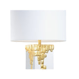 Tetris Lamp White/Cream, Gold 70088 Chelsea House