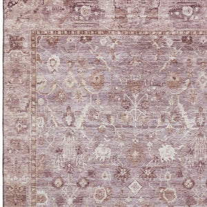 HomeRoots 5' X 8' Blush & Ivory Oriental Area Rug - Elegant, Washable, UV-Protected, Stain-Resistant Design! 700885