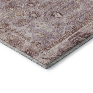 HomeRoots 9' X 12' Blush & Ivory Oriental Area Rug – Washable, UV Resistant & Stylish for High-Traffic Spaces! 700888