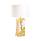 Tetris Lamp White/Cream, Gold 70088 Chelsea House