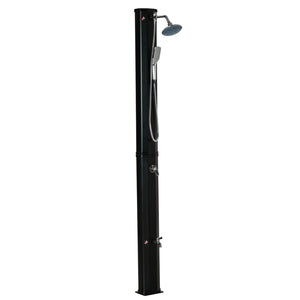 English Elm Outsunny Freestanding Solar Poolside Shower with 360 Head and 9.2 Gallon Heated Tank W2225P200539