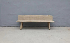 Lilys Approx. 78-83 Inches Long Vintage Live Edge Bench Weathered Natural(Size And Finish Vary) 7009