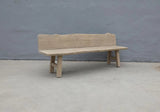 Lilys Approx. 78-83 Inches Long Vintage Live Edge Bench Weathered Natural(Size And Finish Vary) 7009