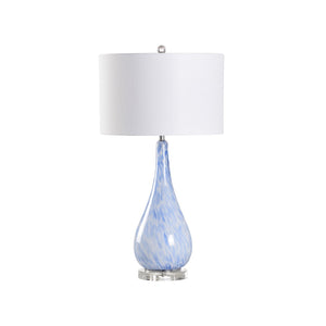 Elio Table Lamp Blue, White/Cream 70090 Chelsea House