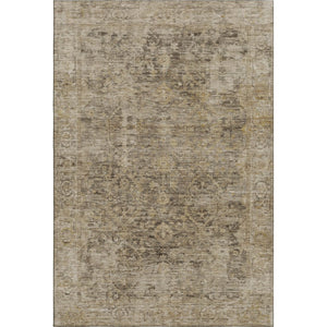 HomeRoots 5' X 8' Brown and Beige Oriental Area Rug – Durable, Washable, UV-Protected for Busy Homes & Families 700927