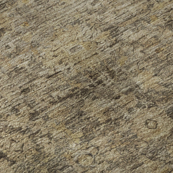 HomeRoots 5' X 8' Brown and Beige Oriental Area Rug – Durable, Washable, UV-Protected for Busy Homes & Families 700927