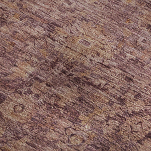 HomeRoots 10' X 14' Merlot & Pink Oriental Area Rug - Durable, Washable, UV Protected for Busy Homes & Style 700949