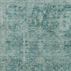 HomeRoots 10' X 14' Teal and Beige Oriental Area Rug – Stain Resistant, UV Protected, Perfect for Active Homes! 700961