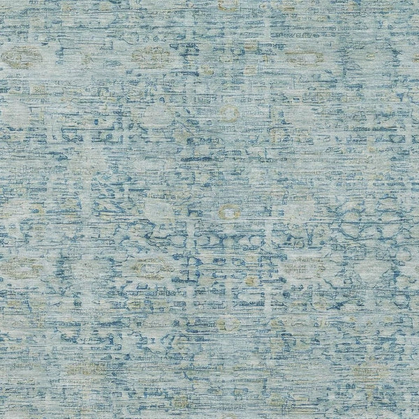 HomeRoots 5' X 8' Elegant Blue and Ivory Oriental Washable Area Rug with UV Protection for Busy Homes 700969