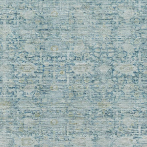 HomeRoots 8' X 10' Elegant Blue and Ivory Oriental Area Rug - Washable, UV-Protected, Perfect for Busy Homes! 700971