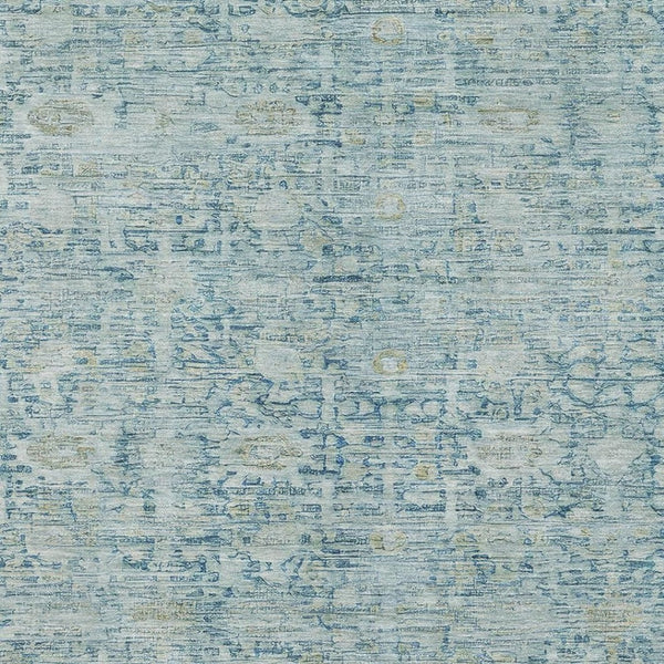 HomeRoots 9' X 12' Blue and Ivory Oriental Area Rug – Washable, UV-Protected, Perfect for High-Traffic Spaces! 700972